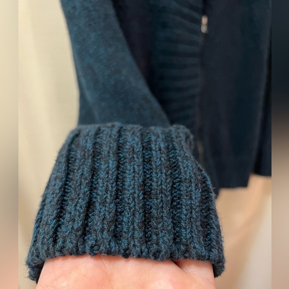 ⚫️ BOGO Eddie Bauer women’s cardigan zip up casual teal long sleeve size medium - Picture 5 of 8